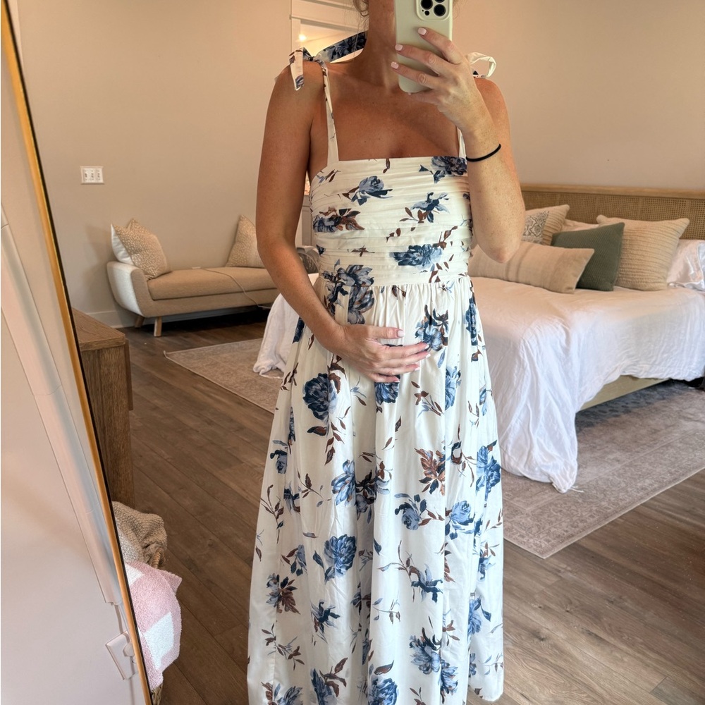 Abercrombie & Fitch Emerson Tie Strap Maxi dress